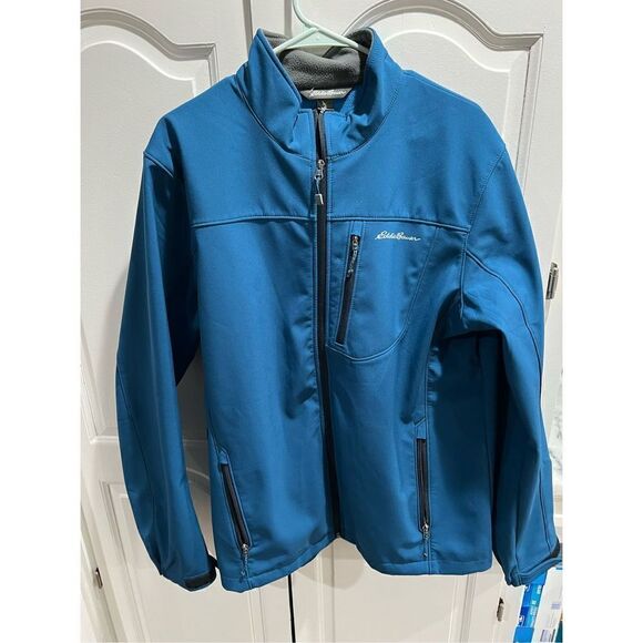 Eddie Bauer Men's Windfoil Elite Softshell Jacket. Pacific blue. Sold out. SZ La - Picture 1 of 6